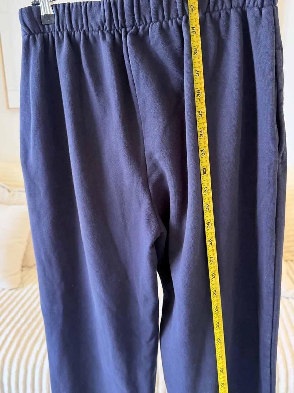 Brandy Melville Navy Blue Fleece Jogger Sweatpants — Size M